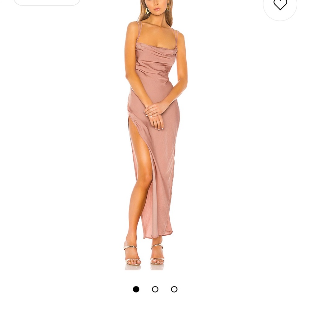 Michael Costello revolve pink slip dress